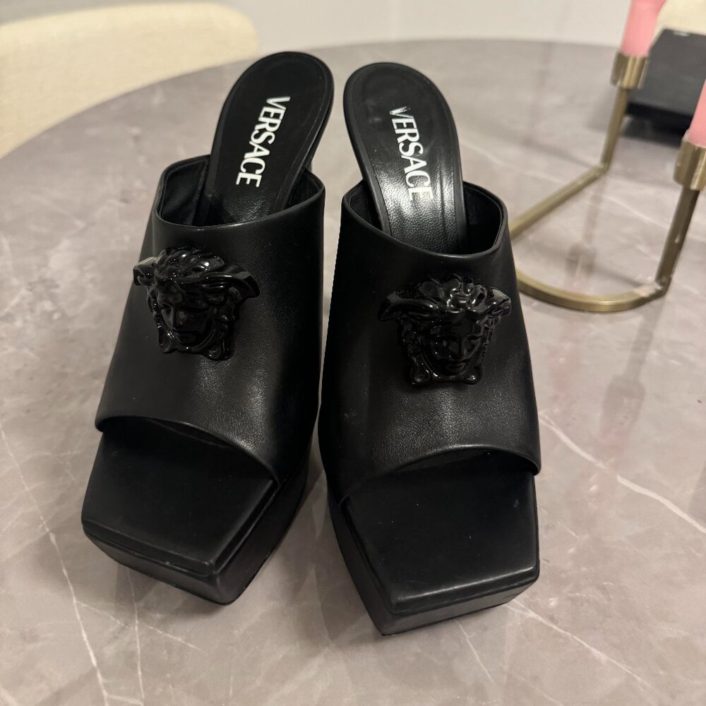 Versace Black heels